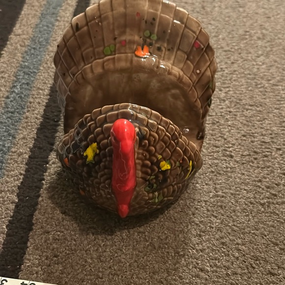 Vintage Ceramic Turkey 🦃 Napkin Holder - Picture 3 of 8